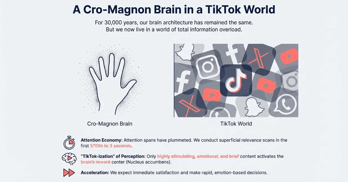 Visual A Cro-Magnon Brain in a TikTok World